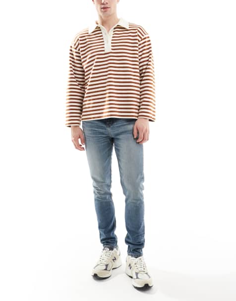 ASOS DESIGN skinny jeans in mid wash blue - view 1