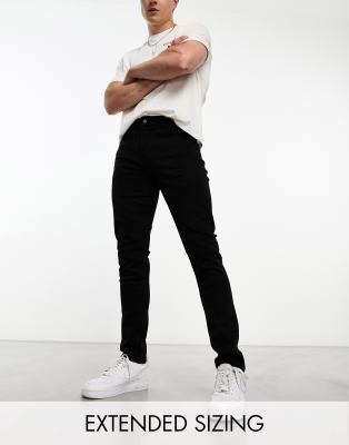ASOS DESIGN skinny jeans in no fade black | ASOS