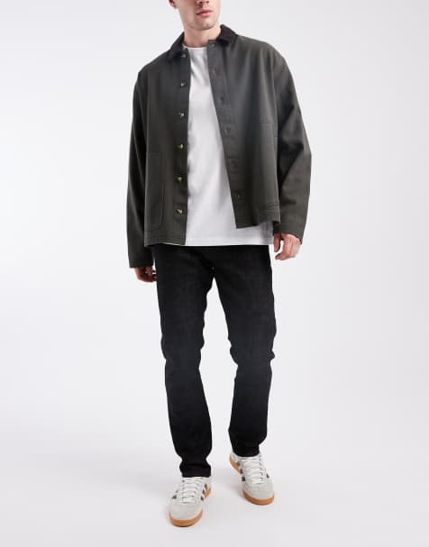 ASOS DESIGN skinny jeans in raw black wash