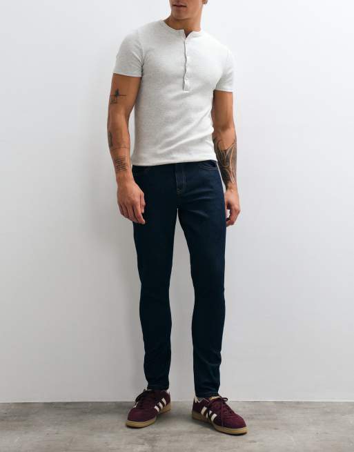 ASOS DESIGN skinny jeans in raw indigo, 3 of 5