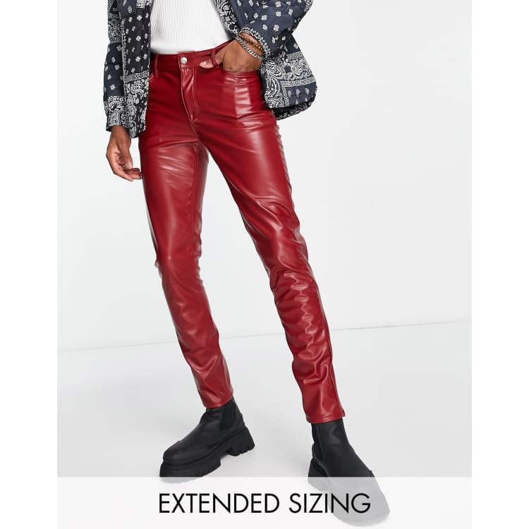 Asos best sale red jeans