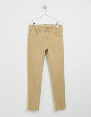 sand skinny jeans