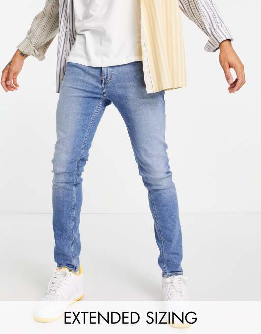 Asos blue skinny jeans online
