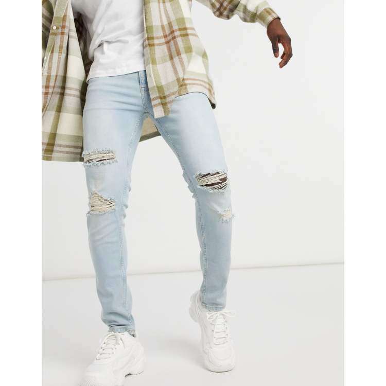 Asos ripped top jeans mens