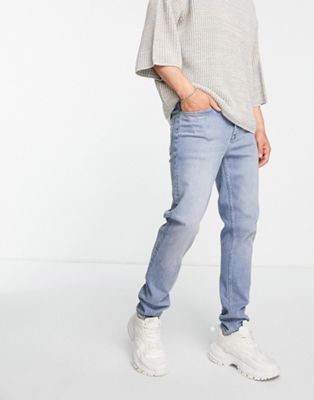 ASOS DESIGN skinny jeans in vintage tinted light wash