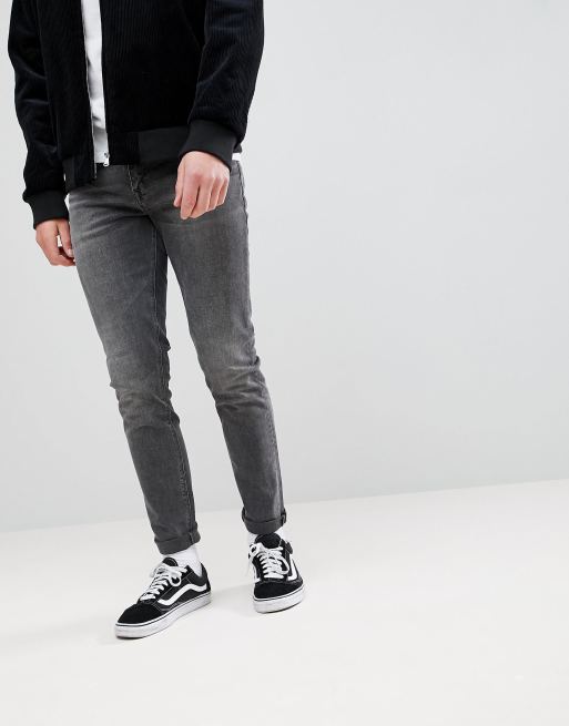 ASOS DESIGN skinny jeans in vintage washed black | ASOS