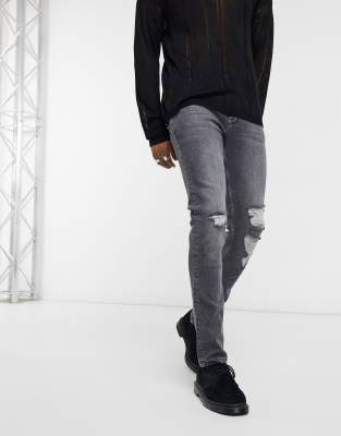 heavy ripped skinny jeans