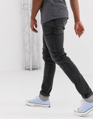 skinny washed black jeans