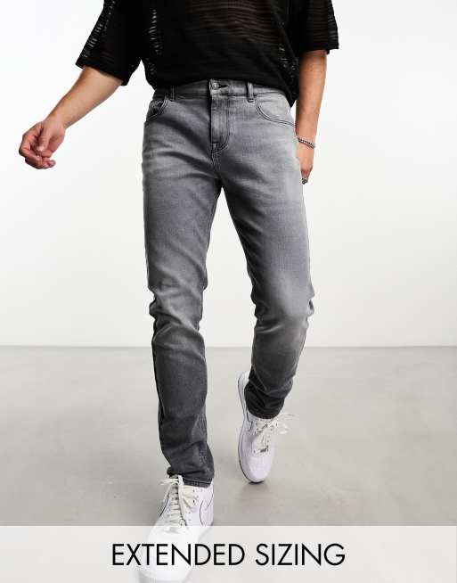 FhyzicsShops DESIGN skinny jeans in washed black