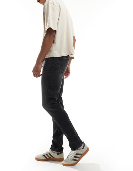 ASOS DESIGN skinny jeans in washed black, 3 of 5
