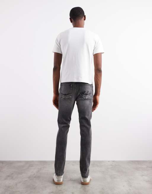 ASOS DESIGN skinny jeans in washed black