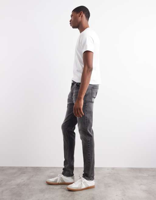 ASOS DESIGN skinny jeans in washed black