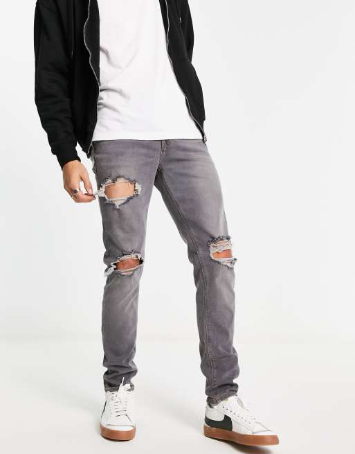 Asos ripped outlet jeans