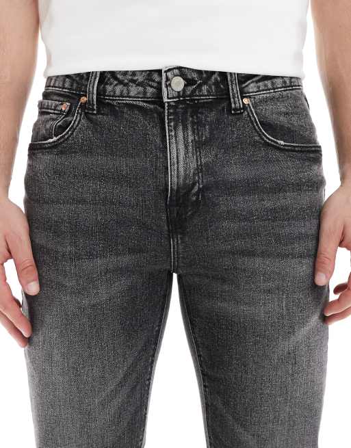 ASOS DESIGN skinny jeans in washed grey, 5 of 5