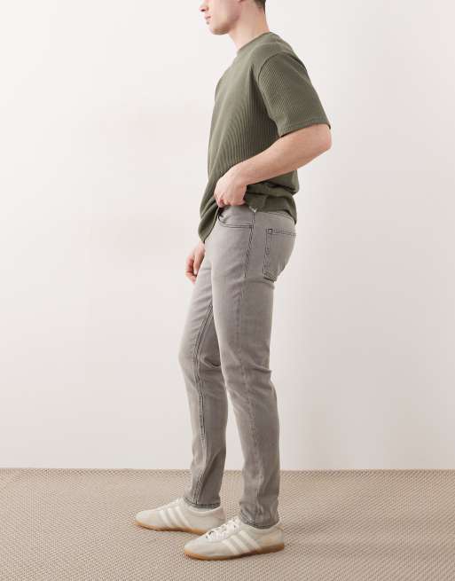 ASOS DESIGN skinny jeans in washed grey, 2 of 5