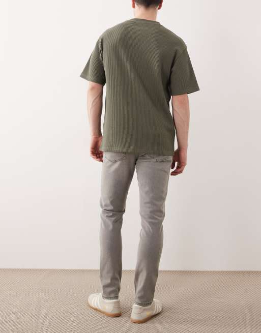 ASOS DESIGN skinny jeans in washed grey, 3 of 5