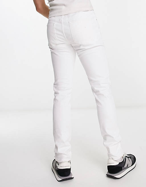 klap vuist Distilleren ASOS DESIGN skinny jeans in white | ASOS