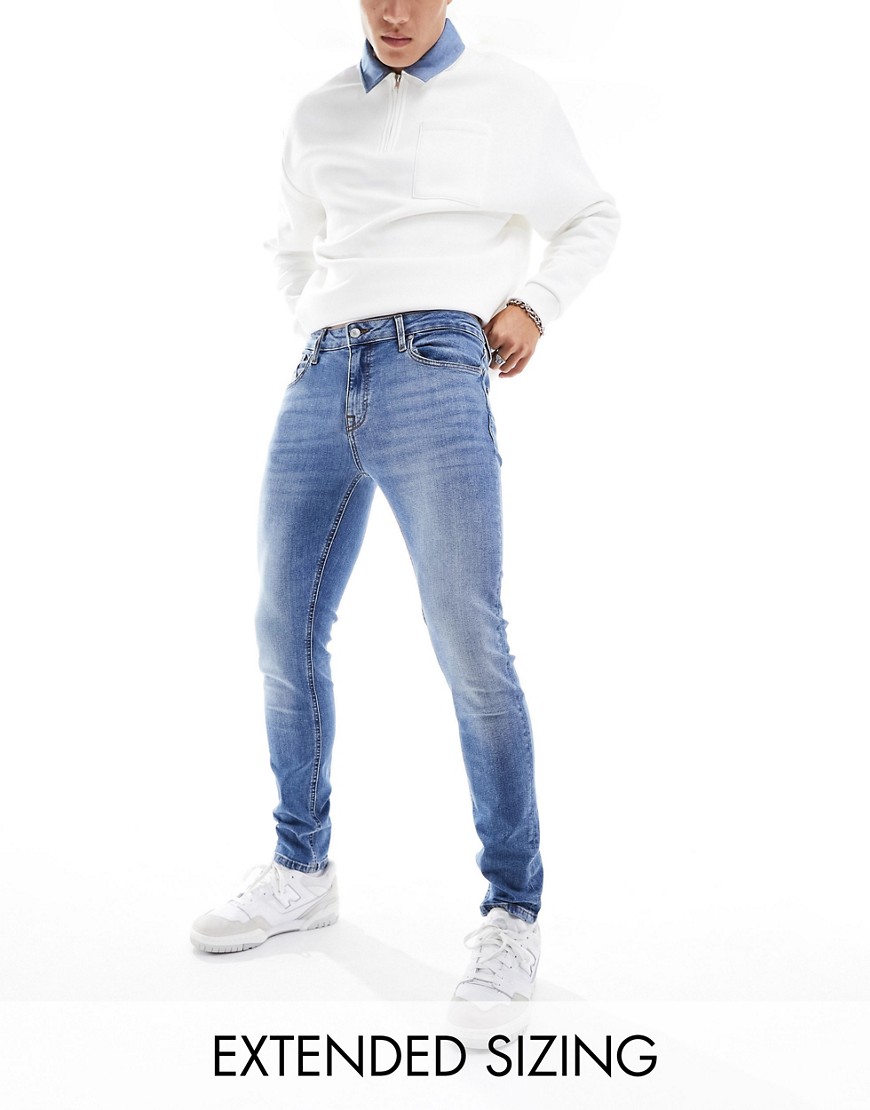 ASOS DESIGN skinny jeans light blue wash