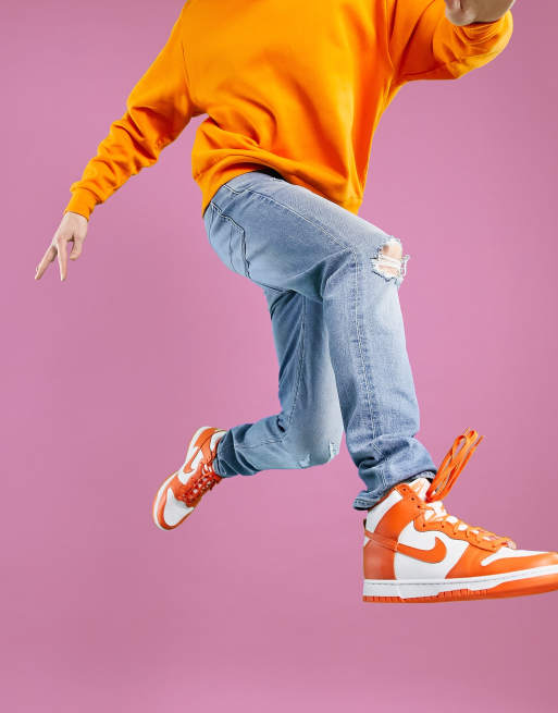 ASOS DESIGN - Skinny-jeans med flænger i blå, lys vask