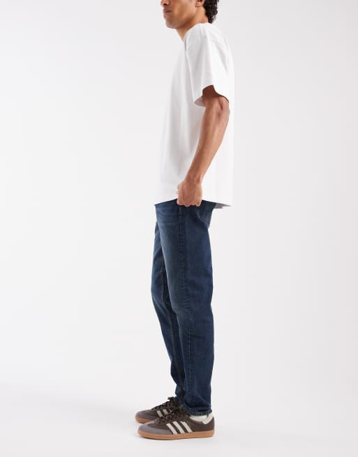 ASOS DESIGN - Skinny jeans met donkereblauwe wassing, 3 van 5