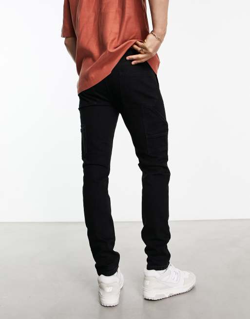 Mens black store skinny jeans asos