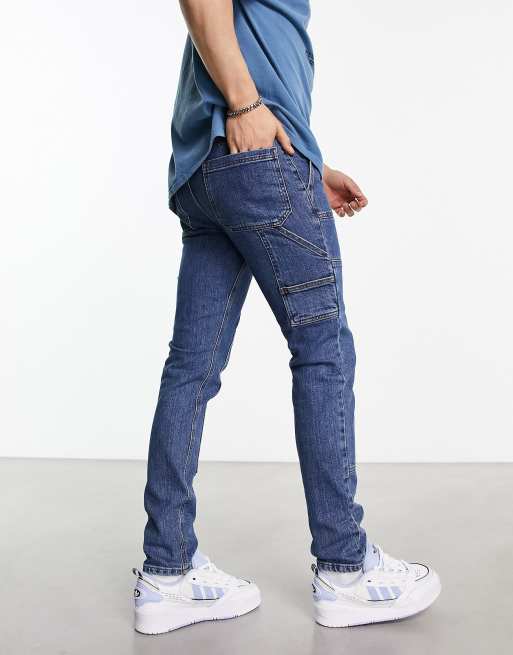 Zara - Carpenter Pocket Jeans - Light Blue - Men