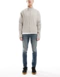 [ASOS DESIGN] ASOS DESIGN skinny jeans with green tint in light wash blue W34 L34 Light wash blue