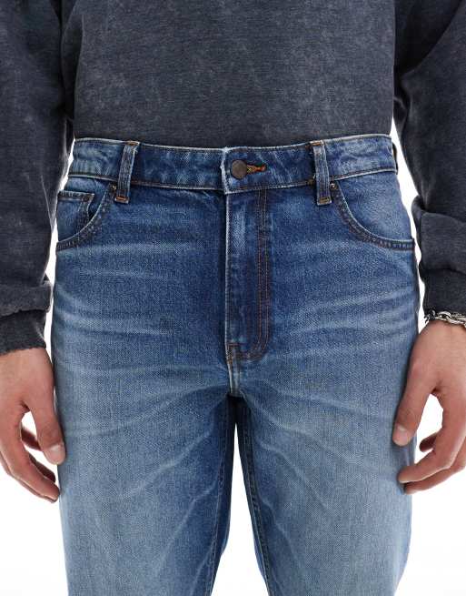 ASOS DESIGN skinny jeans with tint in mid wash blue, 5 of 5