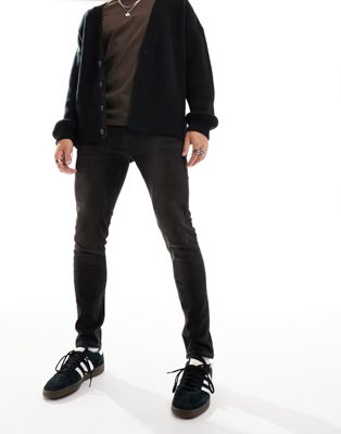 ASOS DESIGN skinny jeans Y2k in black wash - ASOS Price Checker