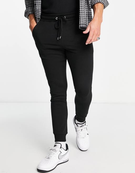 Asos black joggers discount mens