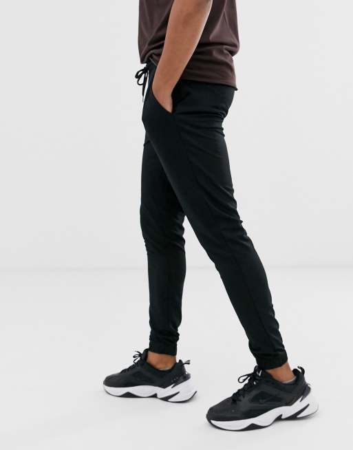 Black store mesh joggers