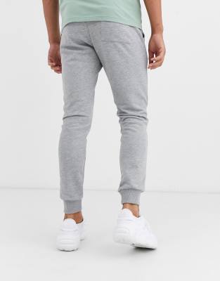 skinny fit grey joggers