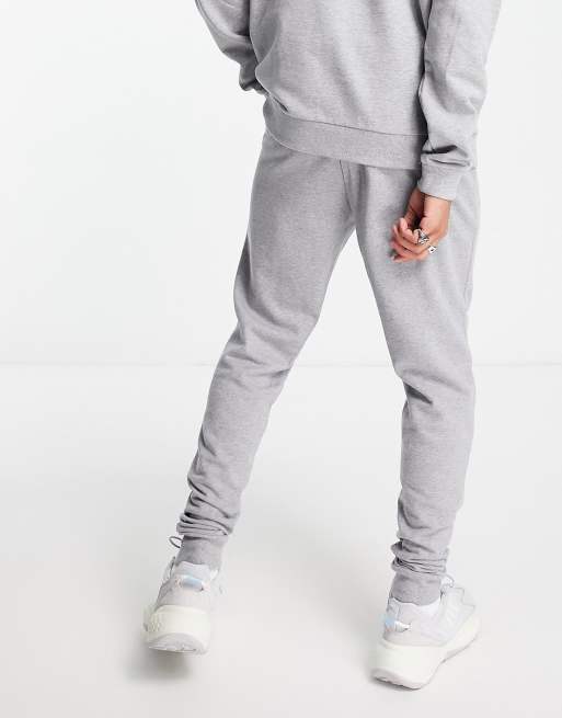 ASOS DESIGN skinny joggers in grey marl