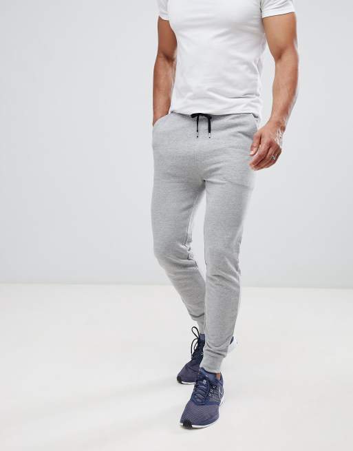 ASOS DESIGN skinny joggers in grey marl ASOS