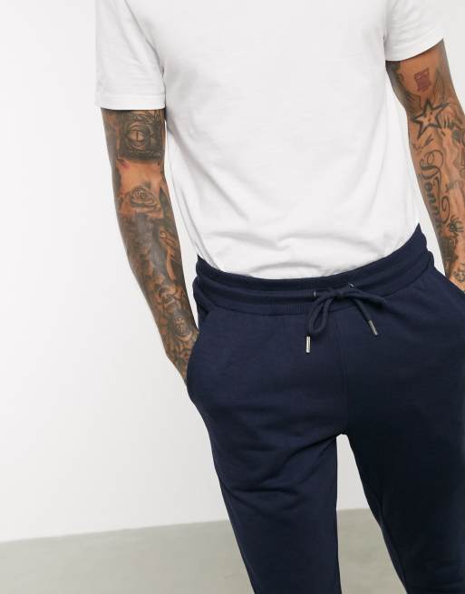 Mens navy hot sale skinny joggers