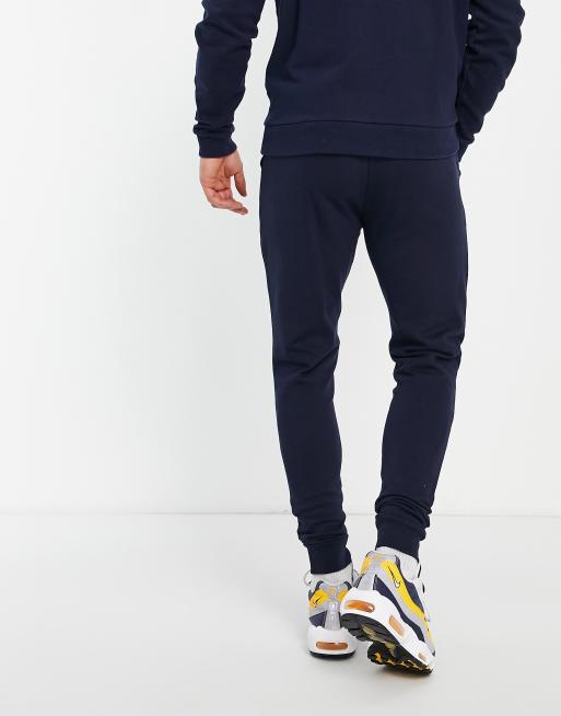 ASOS DESIGN skinny joggers in navy NAVY