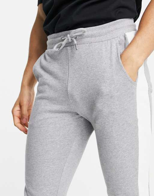 Asos design skinny joggers with side stripe online