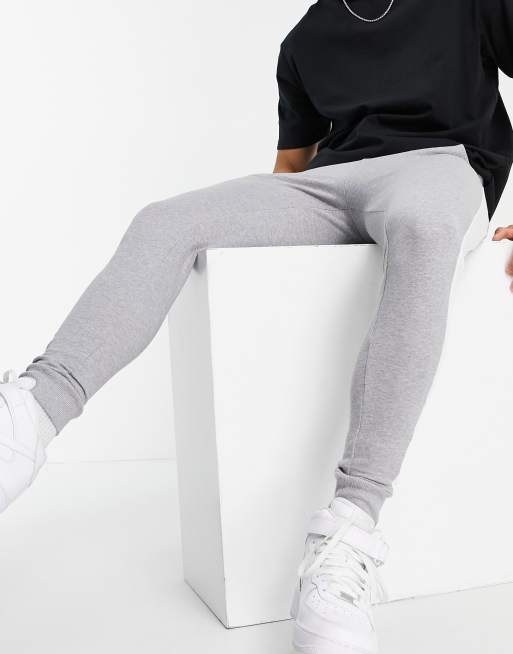 ASOS DESIGN super skinny joggers in grey marl