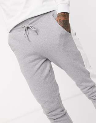 mens grey joggers asos