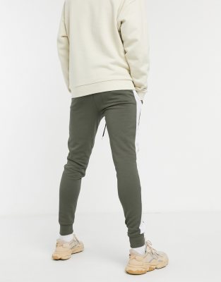 khaki skinny joggers