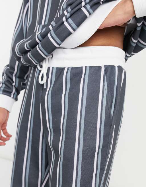 ASOS DESIGN - Skinny-joggingbukser med gennemgående striber - Del af sæt, 3 af 4