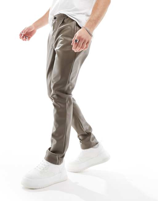 ASOS DESIGN skinny cargo pants in gray