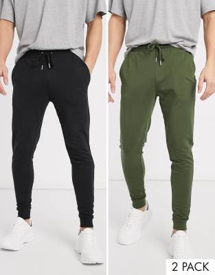 asos green joggers