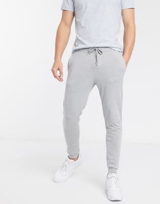 tight grey joggers