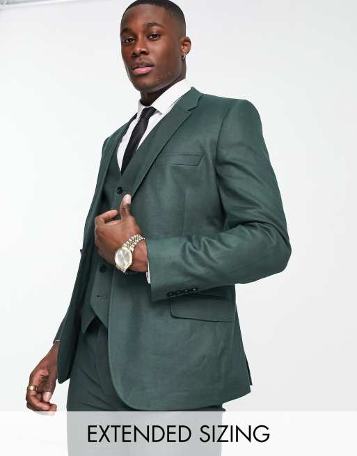 Asos green suit clearance jacket