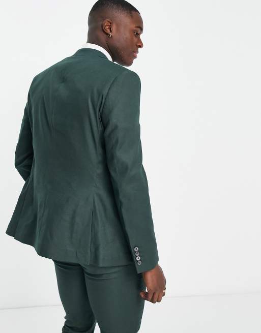 Green linen best sale jacket mens