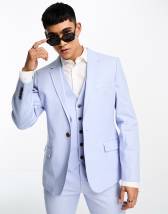 ASOS DESIGN super skinny suit jacket in powder blue | ASOS