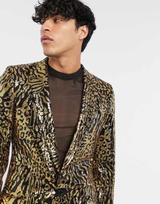 Asos sequin jacket on sale mens