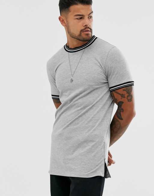 white marl t shirt