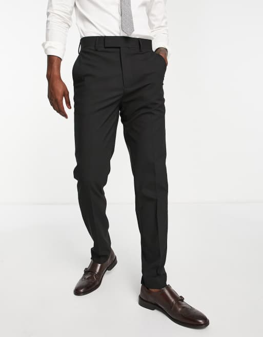 ASOS DESIGN skinny mix and match suit pants in black